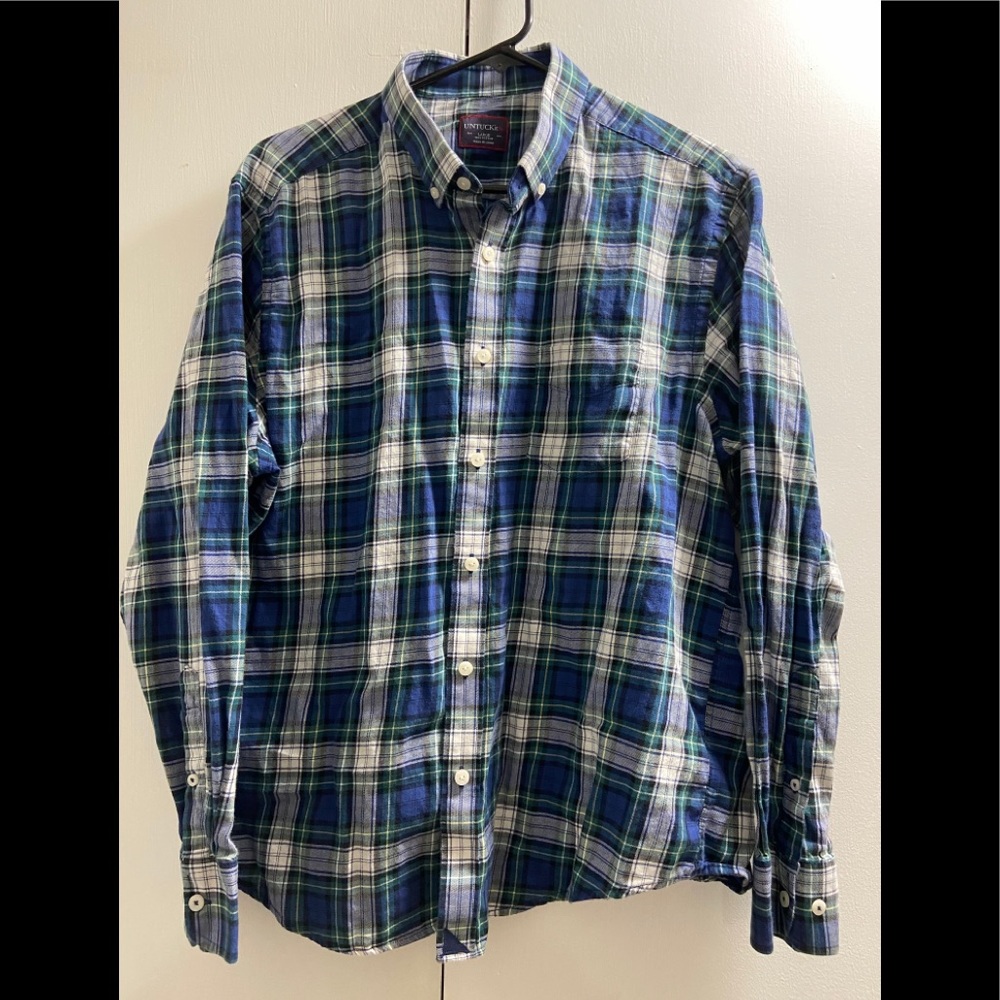 Untuckit Plaid button down